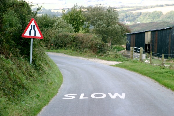 Cornwall Weblog: Cornish lane, narrow ahead (IMG_0926.JPG, 600 x 400, 80.0K) 